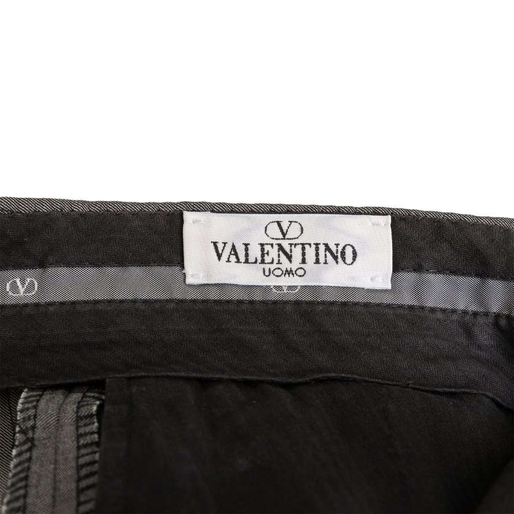 Valentino Super 120's Tailored Pants - '10s Red Wool Good - Model View