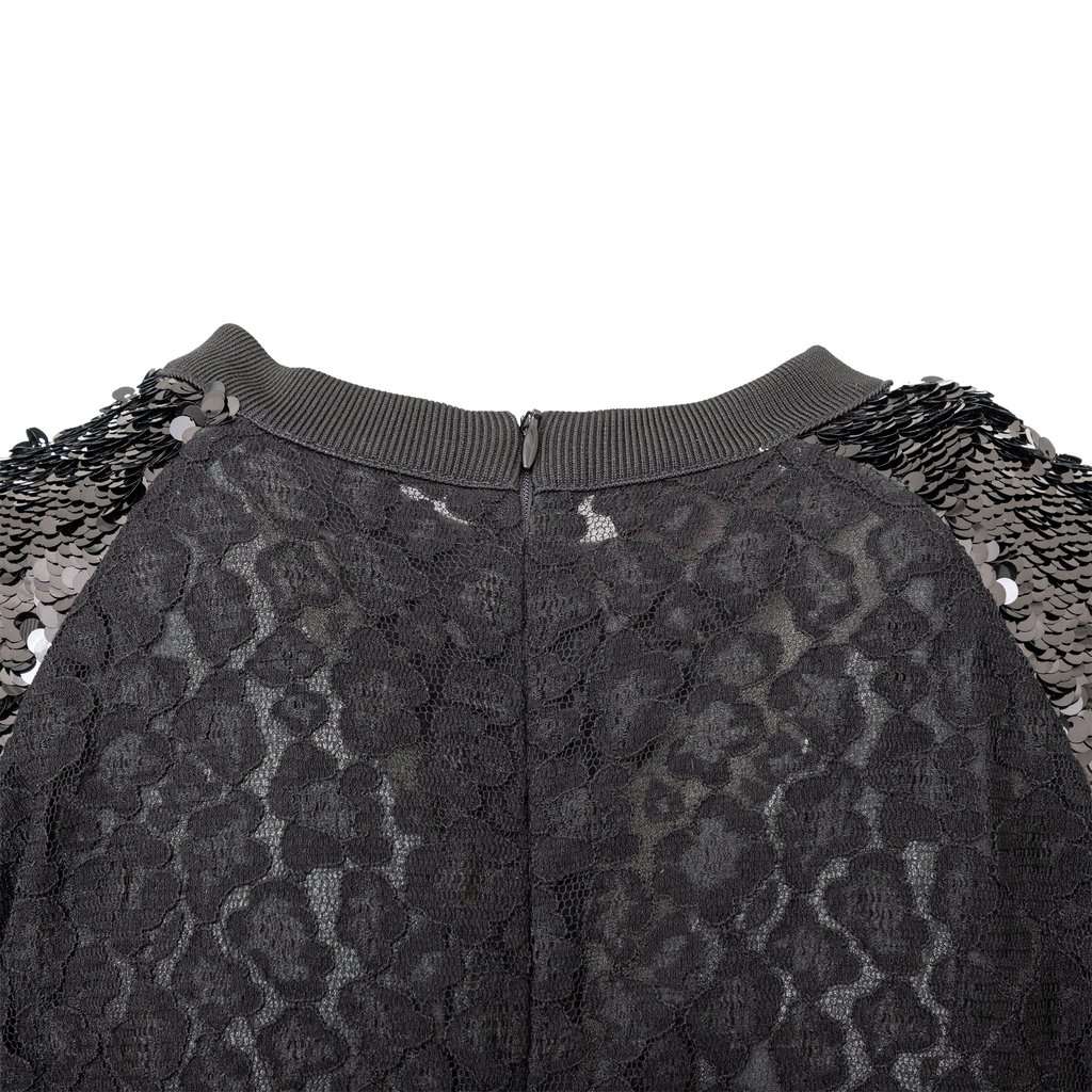 Giamba Giambattista Valli Sequin and Lace Dress - '10s Black Lace Good - Box View