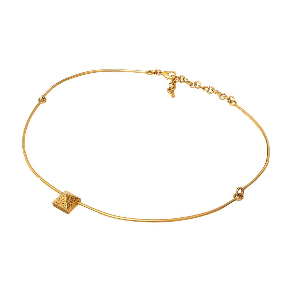 Valentino Rigid Gold-plated Belt - '10s Gold Good - Back View