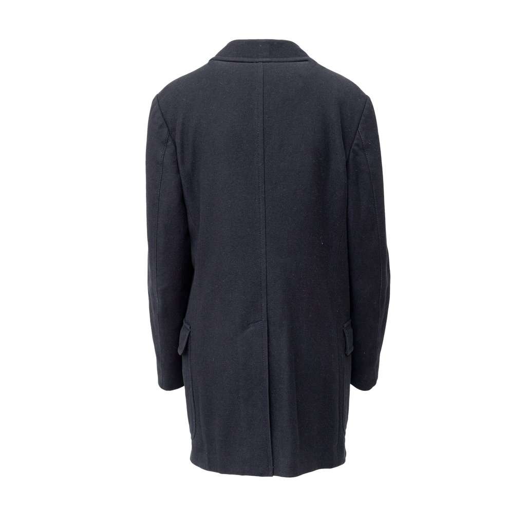 Gucci Wool Coat - '10s Black Wool Good - Back View