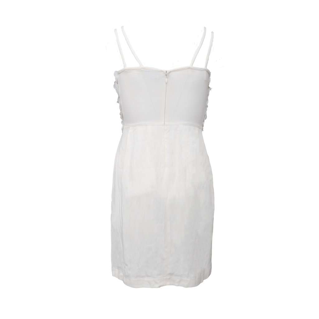 La Perla Flower Embellished Dress - '00s White Good - Back View