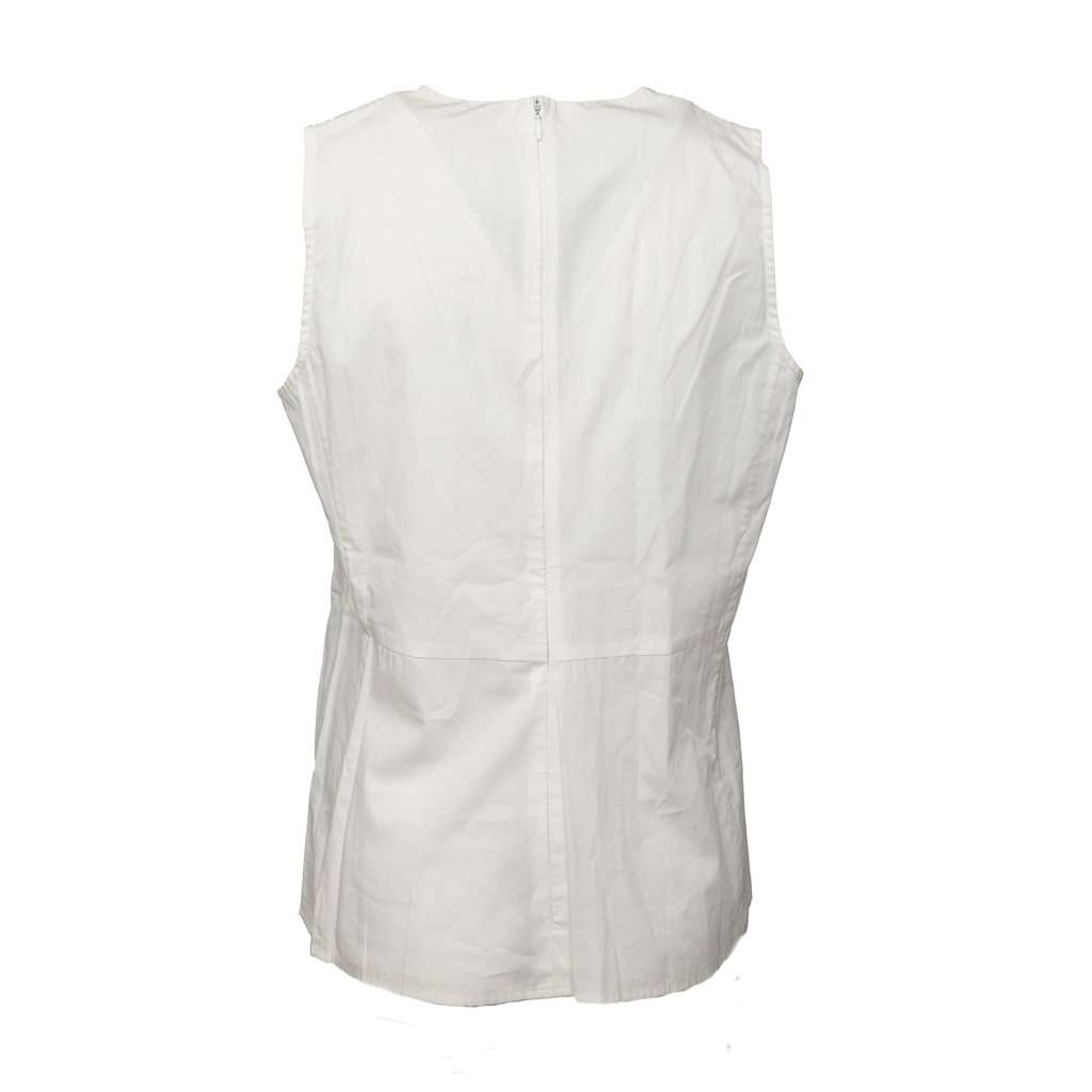 Marni Double Layer Top - '10s White Cotton Good - Model View