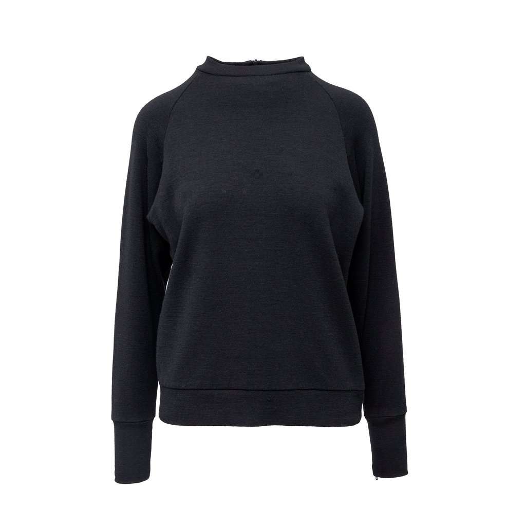 Yohji Yamamoto Sweater - '00s Black Wool Good - Front View