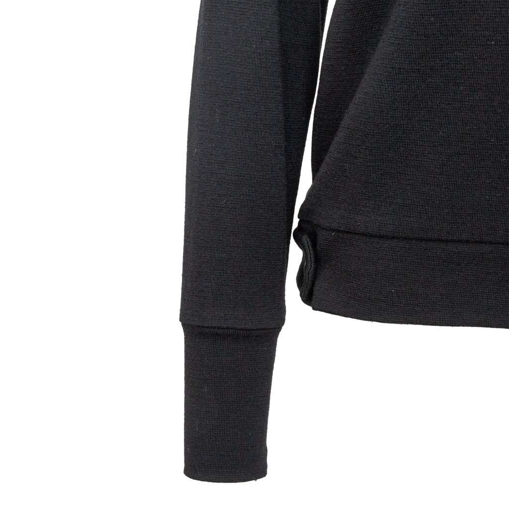 Yohji Yamamoto Sweater - '00s Black Wool Good - Inside View