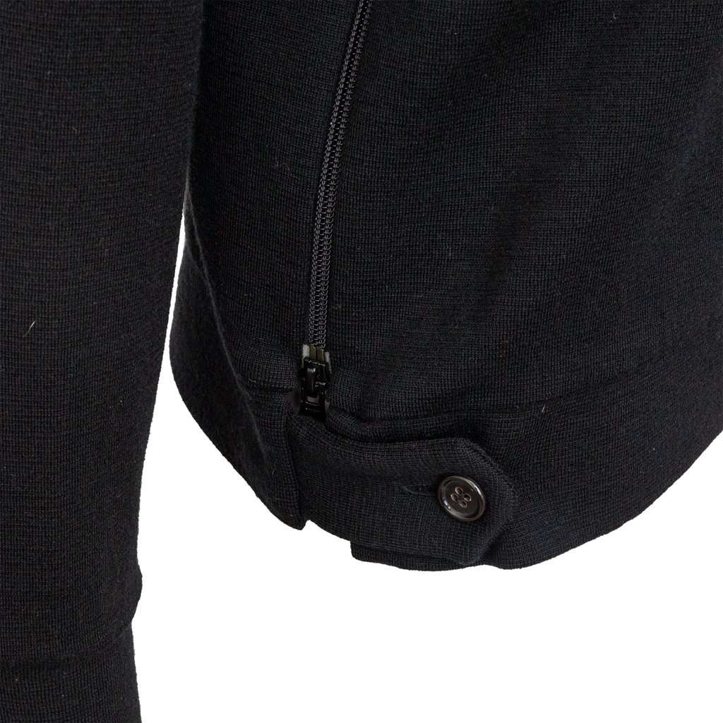 Yohji Yamamoto Sweater - '00s Black Wool Good - Model View