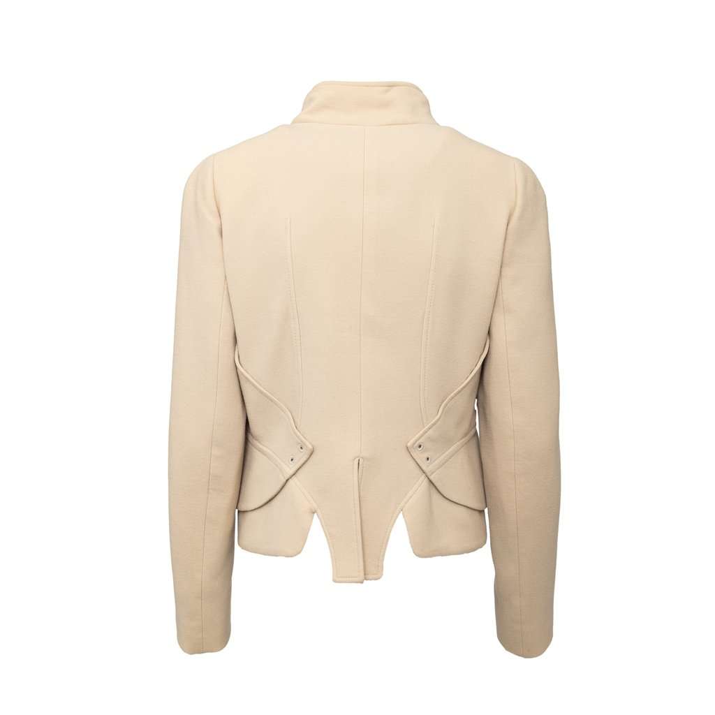 Givenchy Wool Jacket - '10s MultiColor Wool Good - Back View