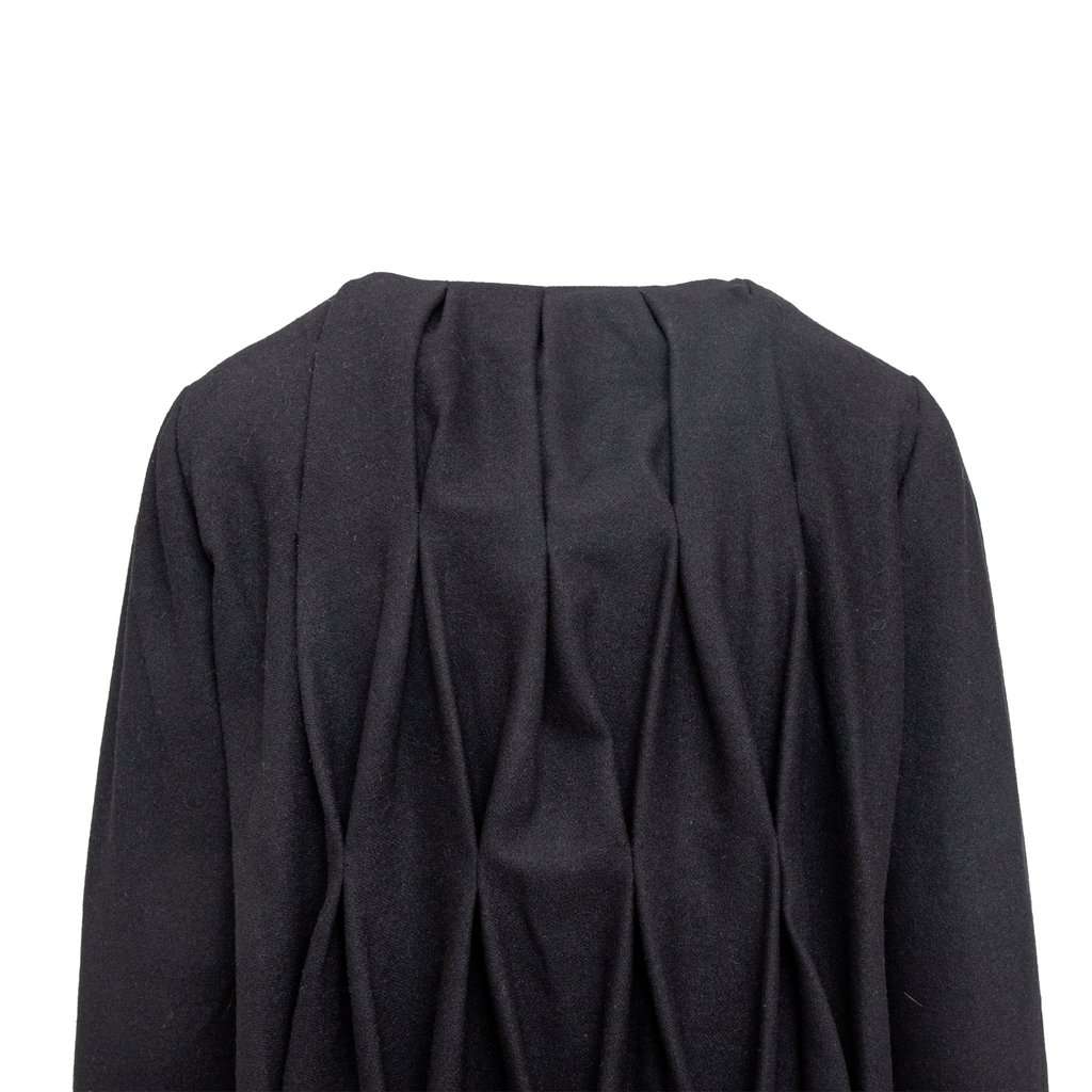 Unsigned Roberta Furlanetto Coat with Honeycomb Embroidery - '10s Red Wool Good - Box View