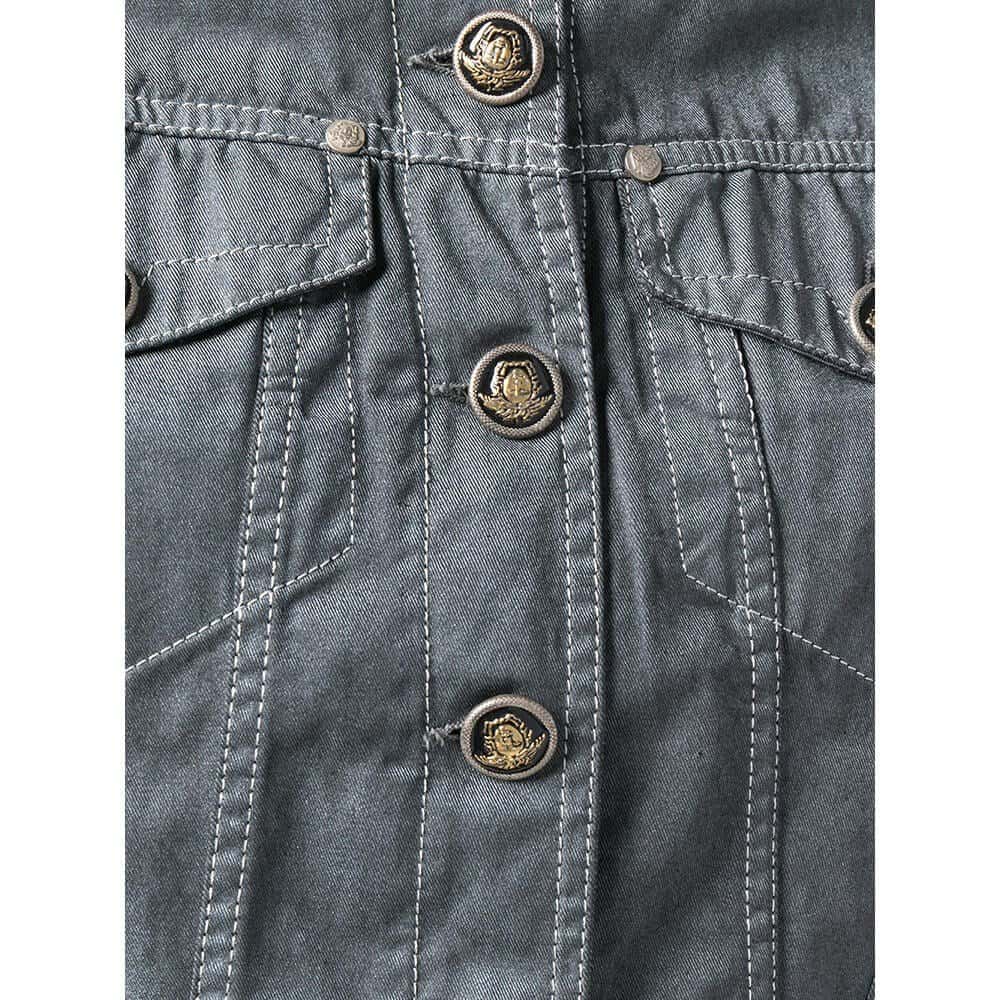 Versace Grey Denim Jacket - '90s Grey Denim Good - Box View