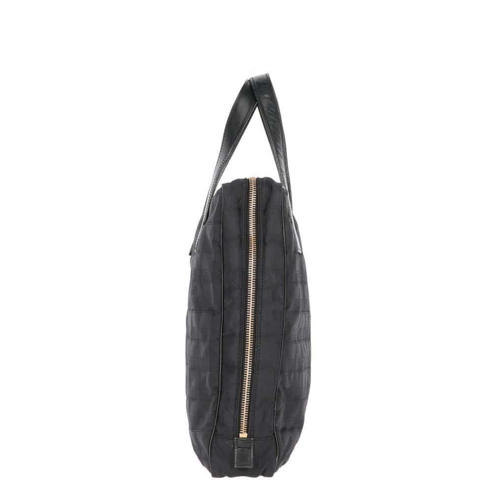 Chanel Black Nylon Briefcase - 2000s Black Good - Inside View