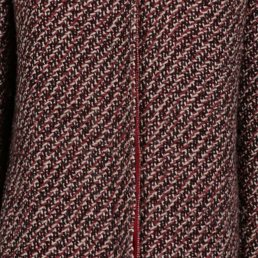 Etro Burgundy Wool Jacket - 2000s Burgundy Wool Good - Model View