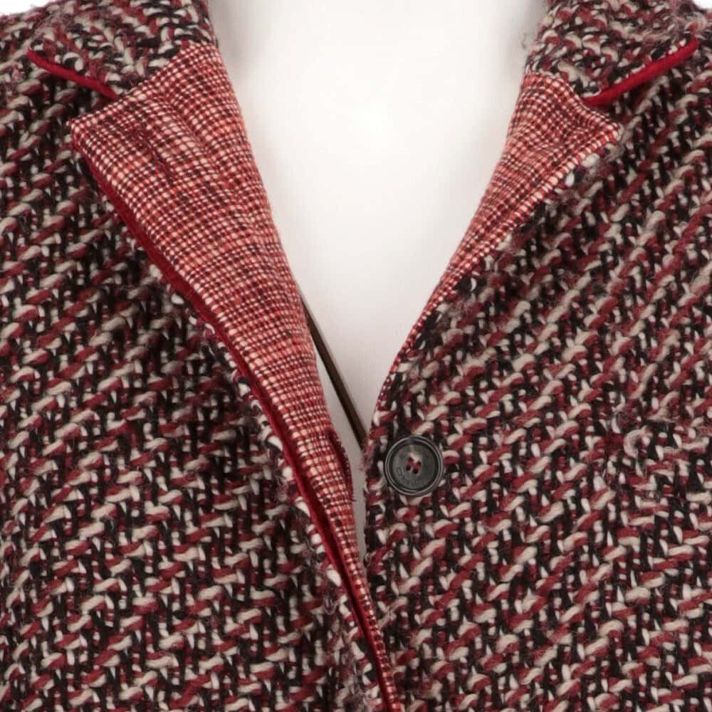 Etro Burgundy Wool Jacket - 2000s Burgundy Wool Good - Box View