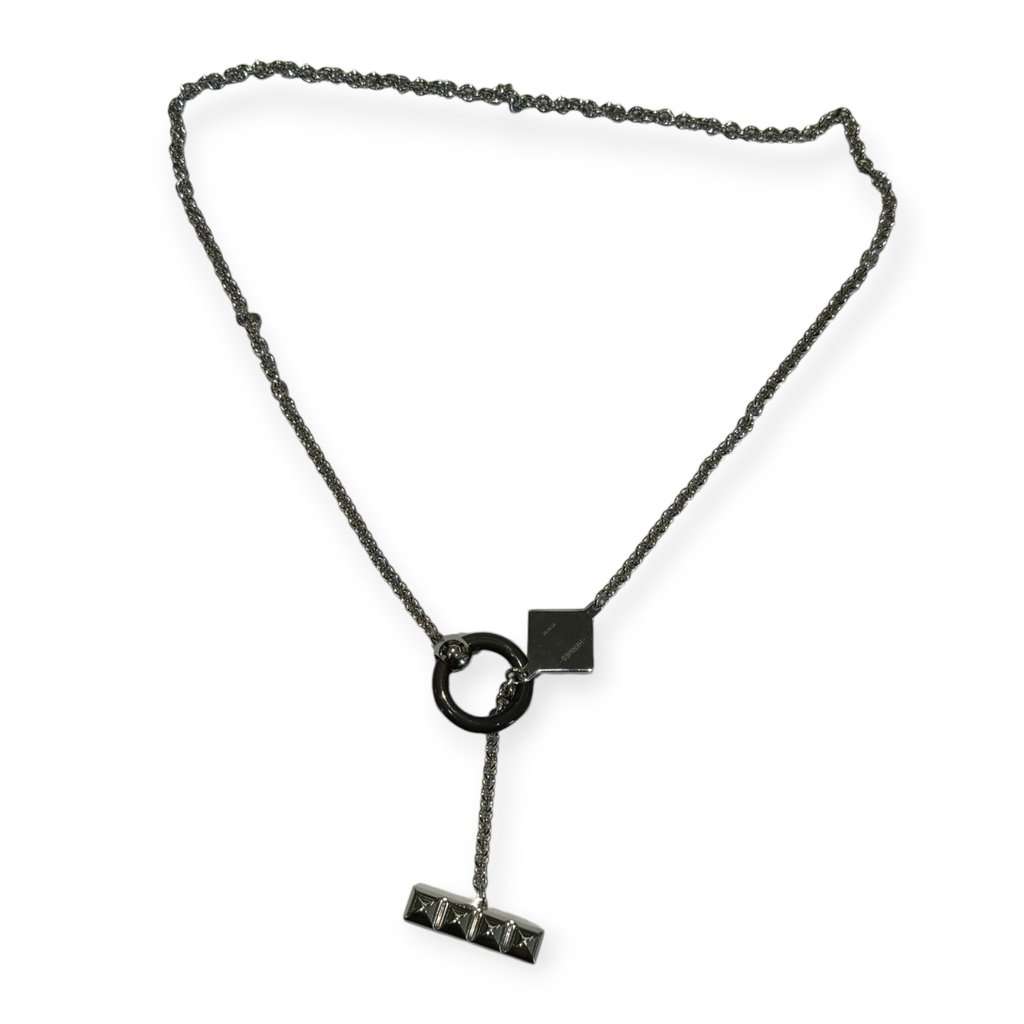 Hermès Medor XO Necklace - '20s Red Lace Good - Back View