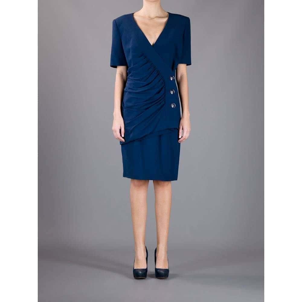 Gianfranco Ferré Skirt Suit - '90s Blue Good - Inside View