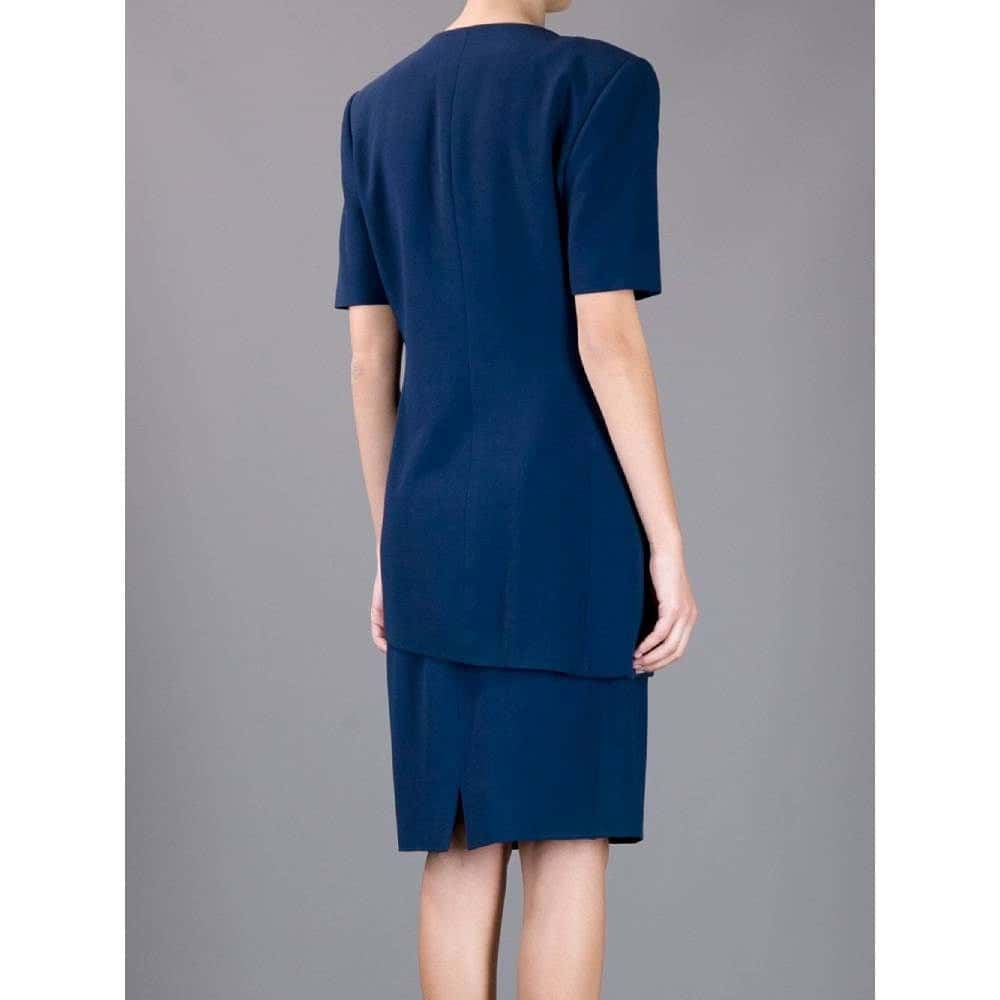 Gianfranco Ferré Skirt Suit - '90s Blue Good - Model View