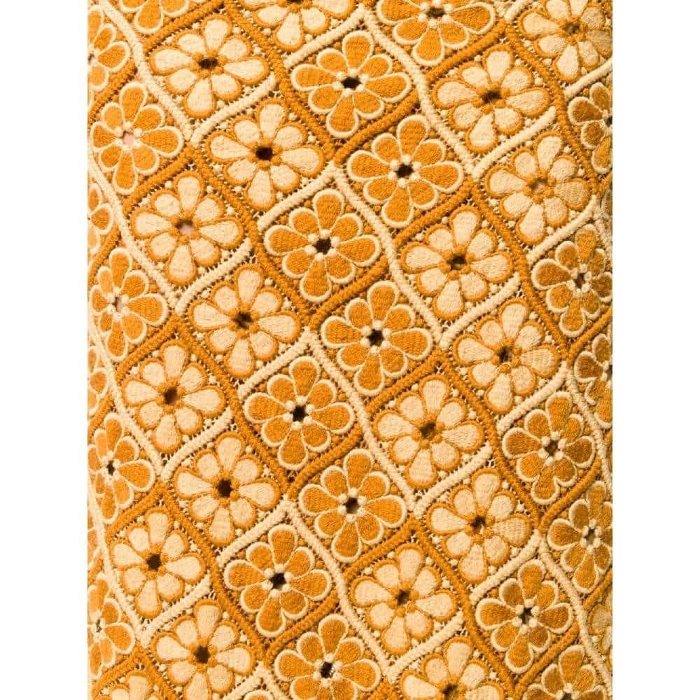 Comme des Garçons Ocher Wool Long Skirt - '90s Beige Wool Good - Box View