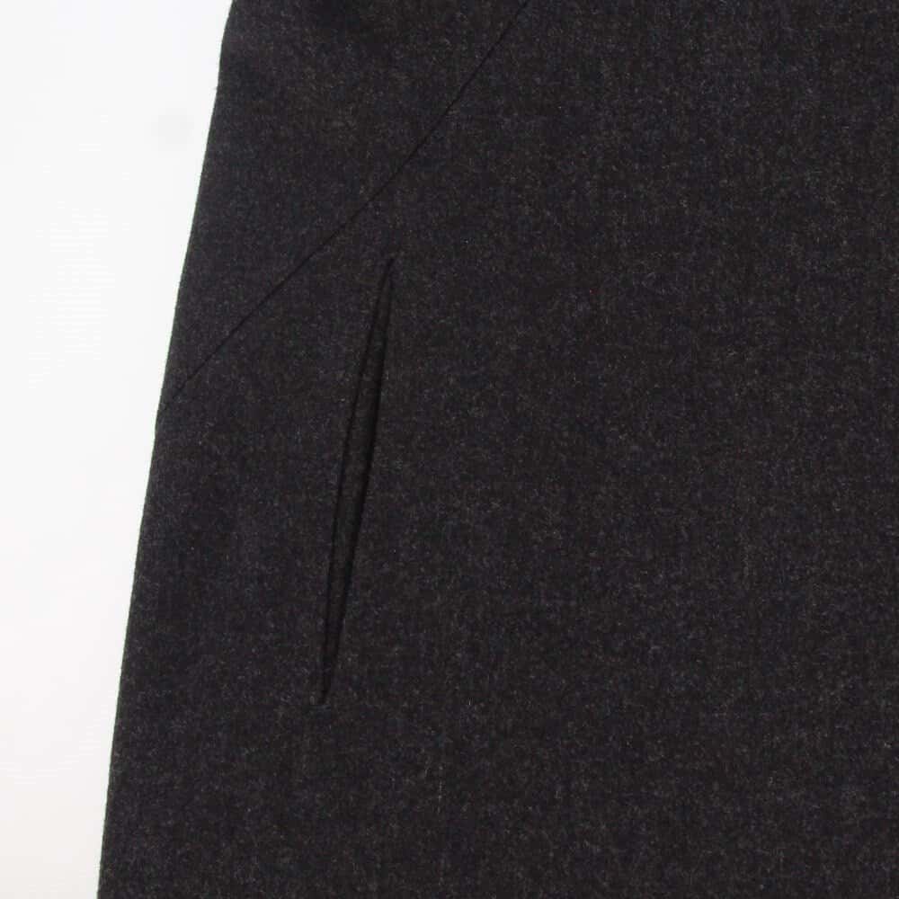 Jil Sander Anthracite Wool Coat - 2000s Red Wool Good - Box View