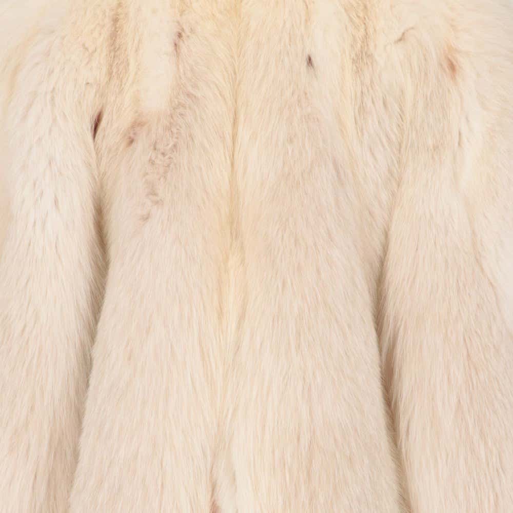Christian Dior White Fox Fur Coat - '80s White Good - Box View