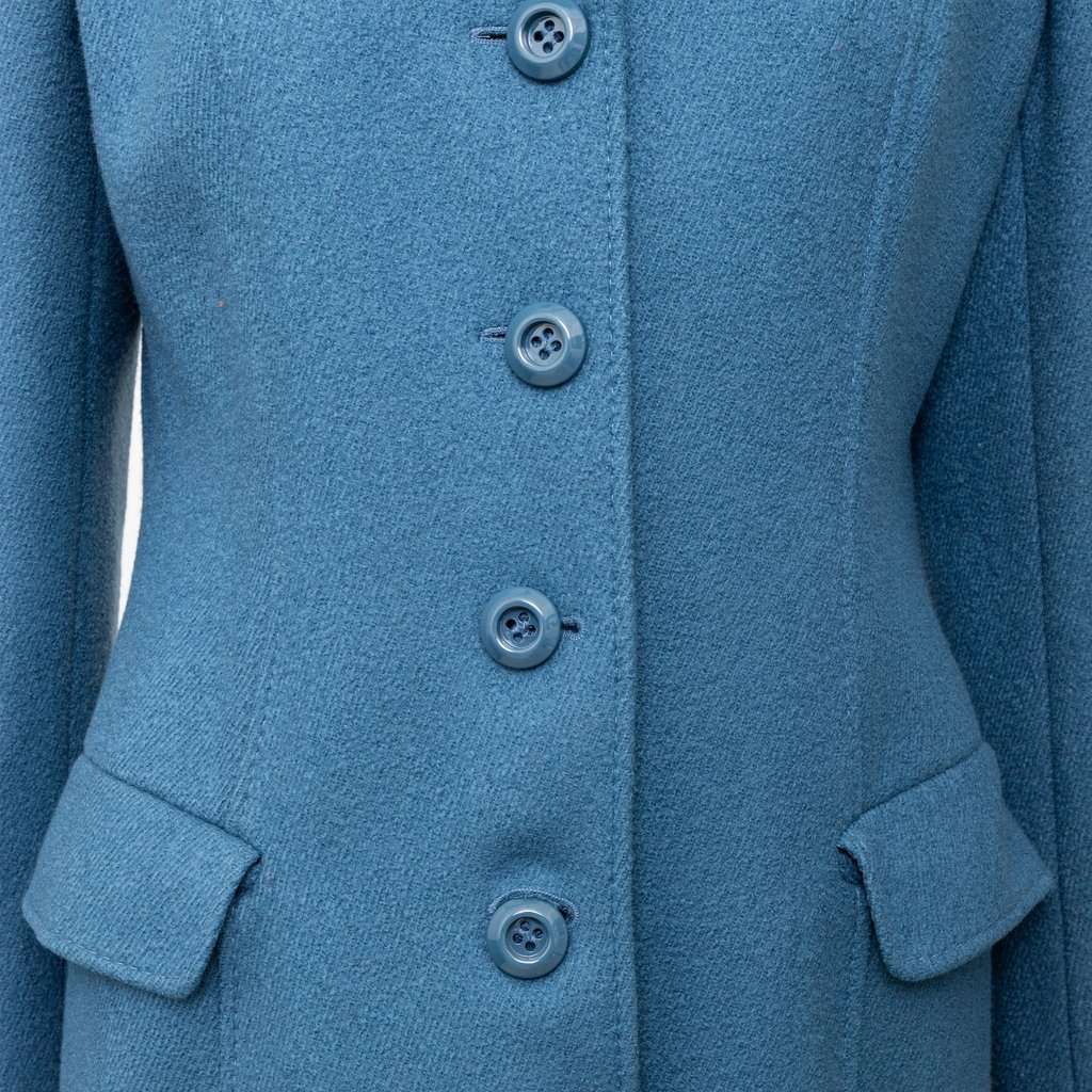 Moschino Cheap and Chic Wool Coat - '10s MultiColor Wool Good - Model View