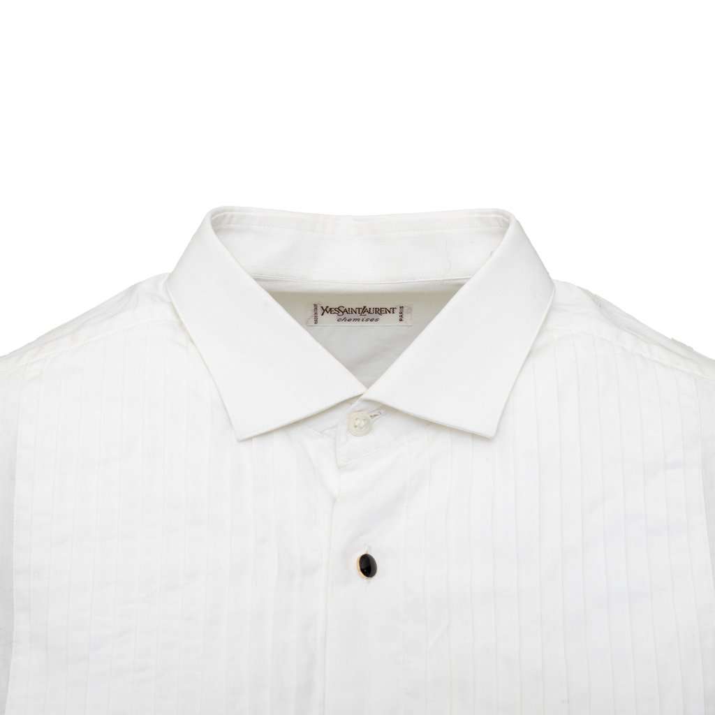 Saint Laurent Tuxedo Shirt - '10s Red Good - Model View