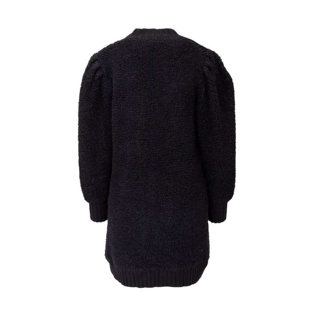 Yves Saint Laurent Tricot Cardigan - '90s Black Wool Good - Back View