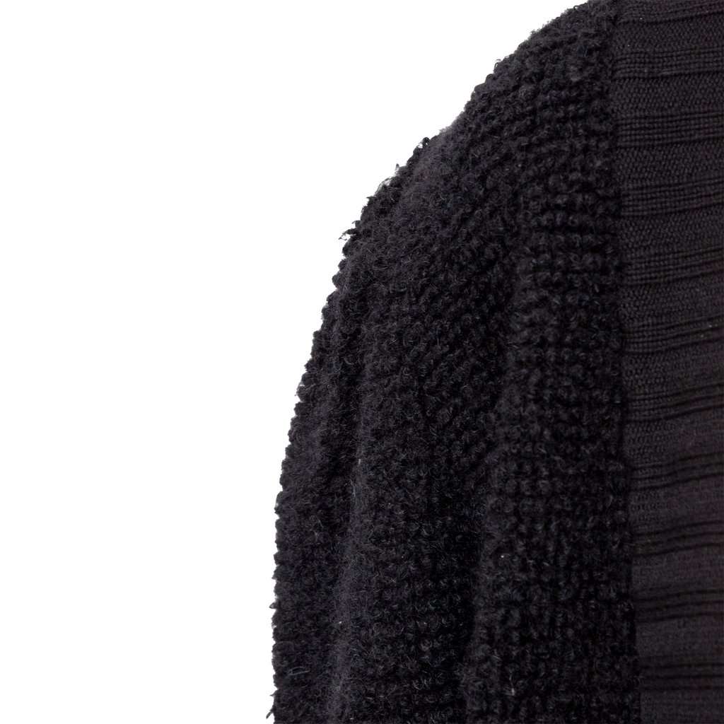 Yves Saint Laurent Tricot Cardigan - '90s Black Wool Good - Model View
