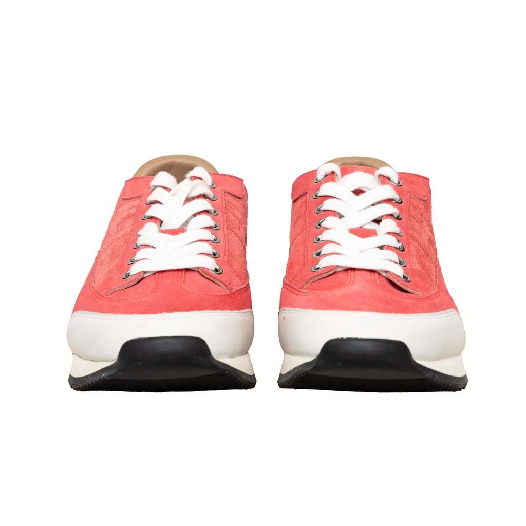 Hermès Logo Low-cut Sneakers - '10s Pink Suede Good - Inside View