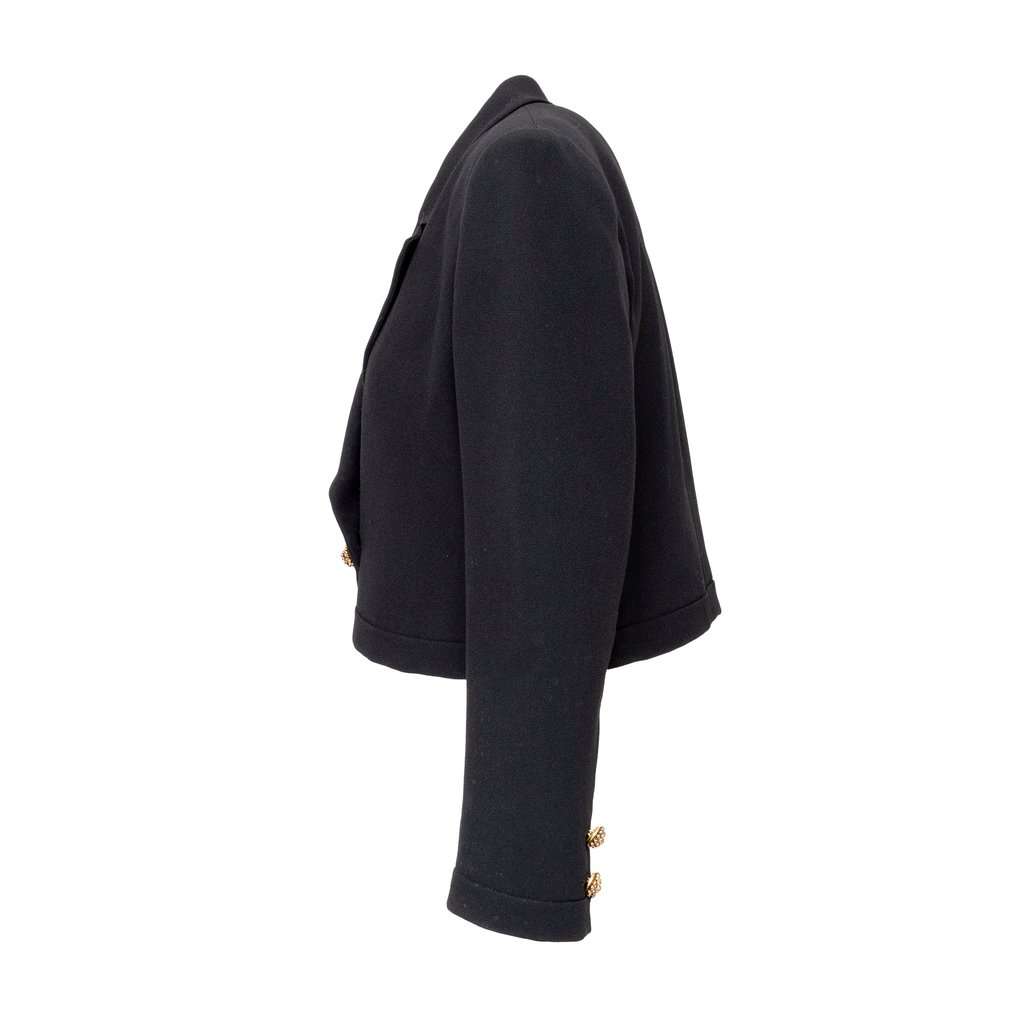 Valentino Night Short Blazer - '80s Black Good - Back View