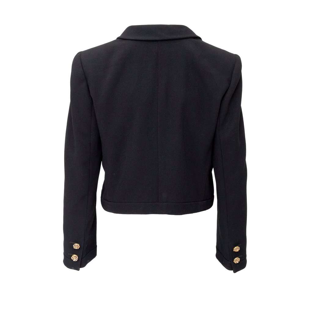 Valentino Night Short Blazer - '80s Black Good - Inside View