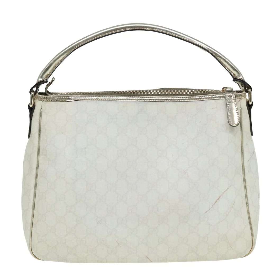 Gucci PVC GG crossbody bag White Canvas Good condition - Back View
