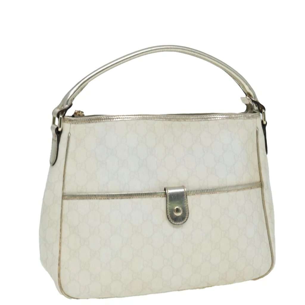 Gucci PVC GG crossbody bag White Canvas Good condition - Front View