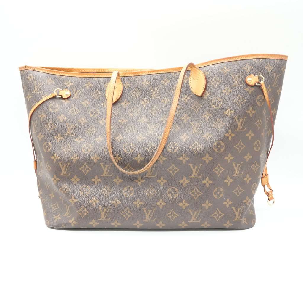 Louis Vuitton Neverfull GM Monogram Beige Brown Canvas Very good - Back View