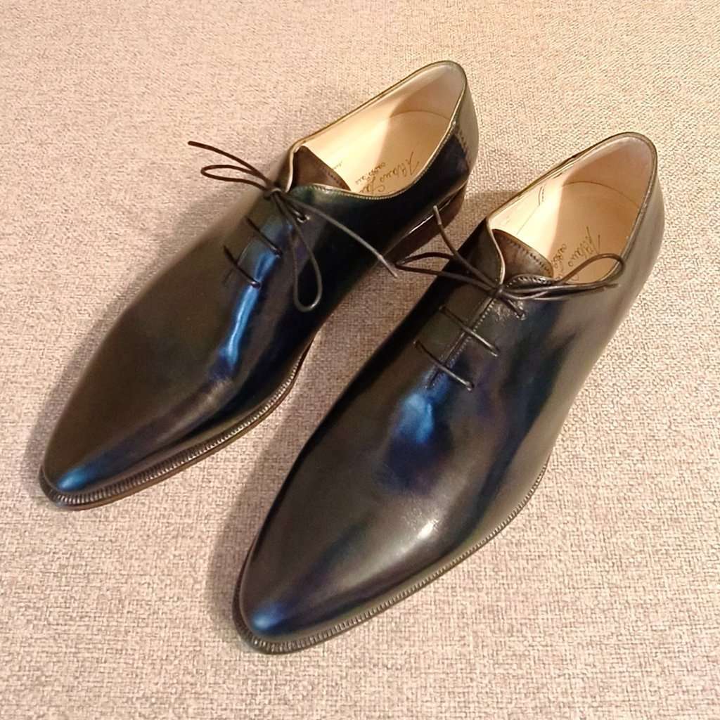 Unsigned Silvano Lattanzi- Mod. "Voltaire" Black Leather Never worn - Model View