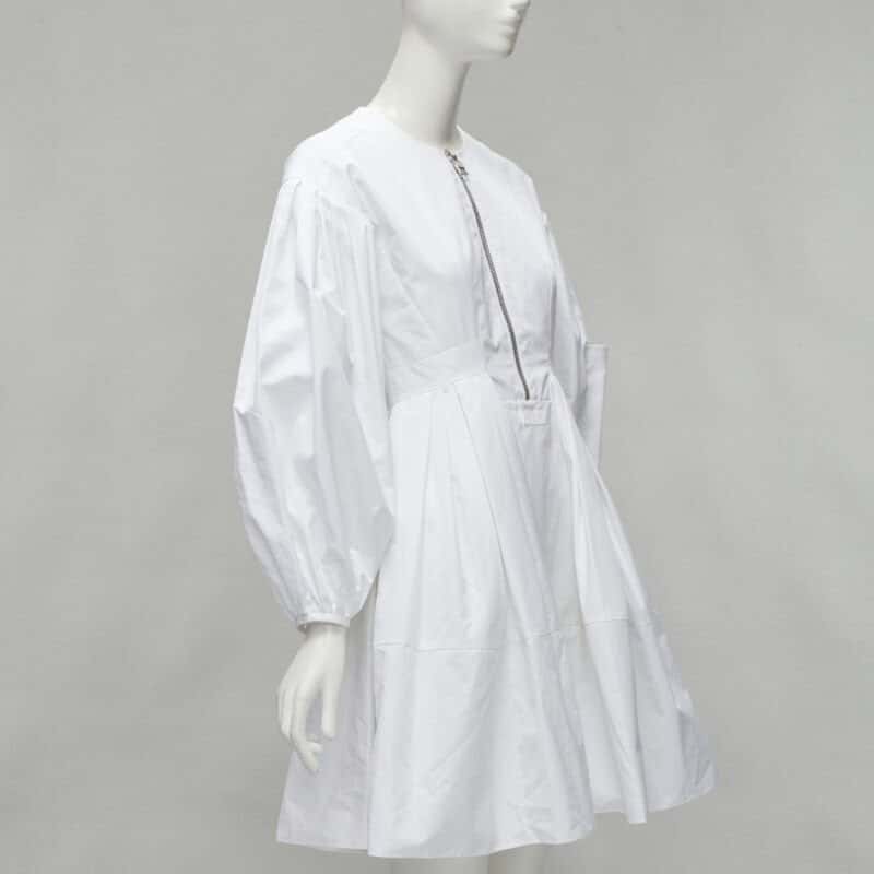 Alexander McQueen White Puff Dress White Cotton Very good - Inside View
