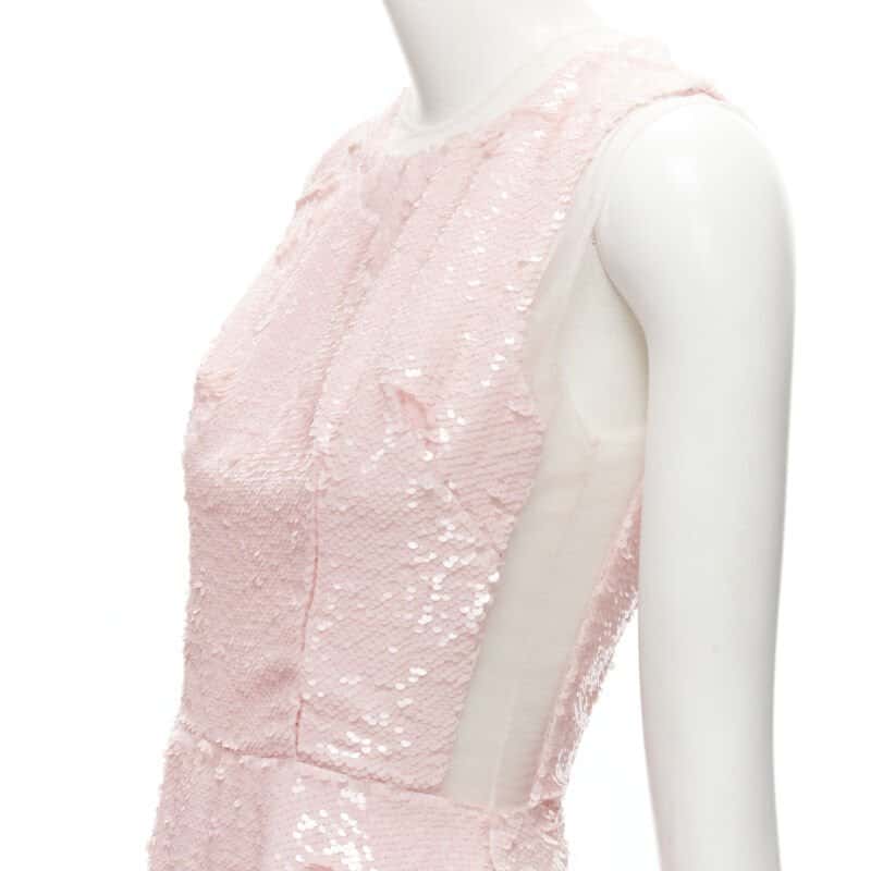 Simone Rocha Blush Sequin Dress Beige Polyester Very good condition - Back View