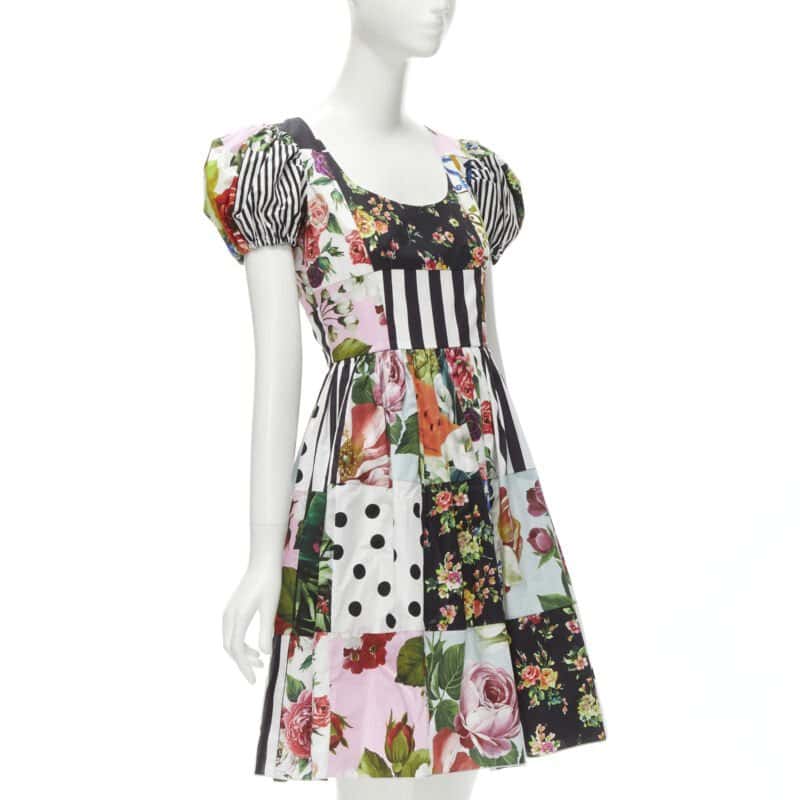 Dolce & Gabbana Sicilian Cotton Poplin Dress Beige Cotton Very good condition - Inside View