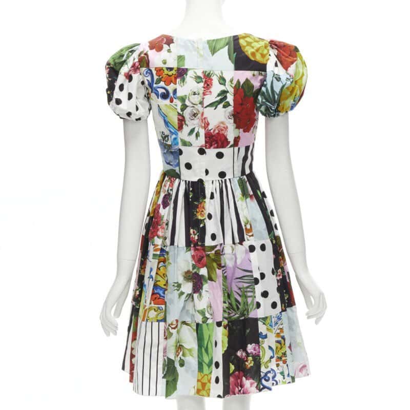 Dolce & Gabbana Sicilian Cotton Poplin Dress Beige Cotton Very good condition - Box View
