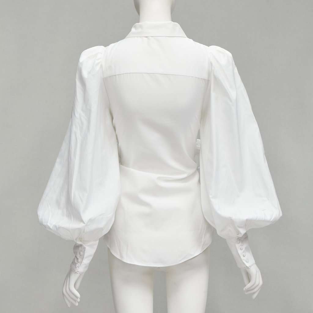 Acler Eyelet Bow Blouse White Cotton Never worn - Box View