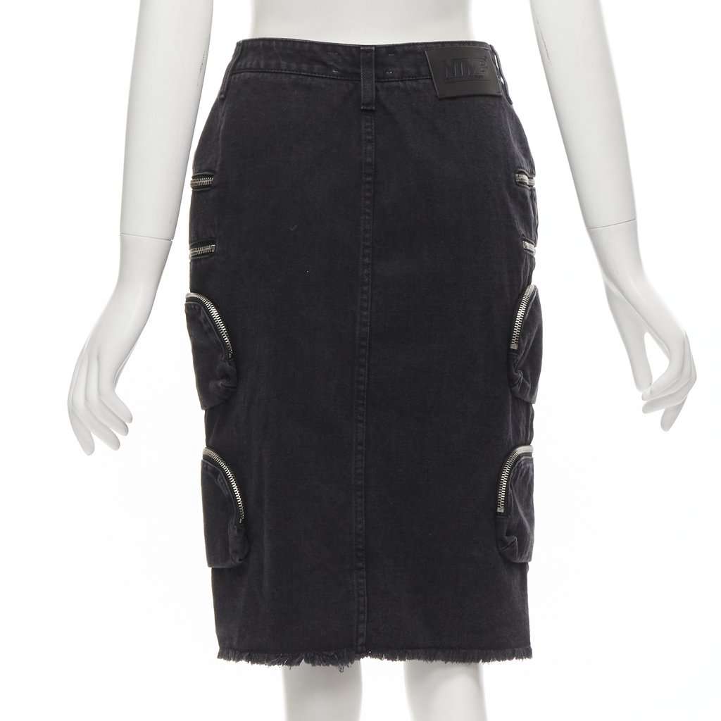 Faith Connexion Punk Chain Skirt Black Cotton Never worn - Box View