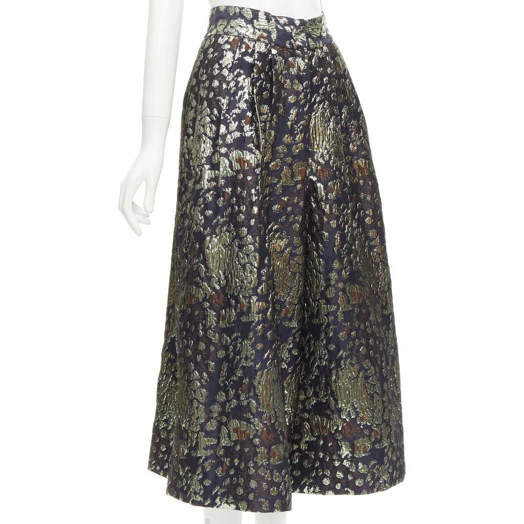 By Malene Birger Gold Brocade Culottes Gold Polyester Never worn - Inside View