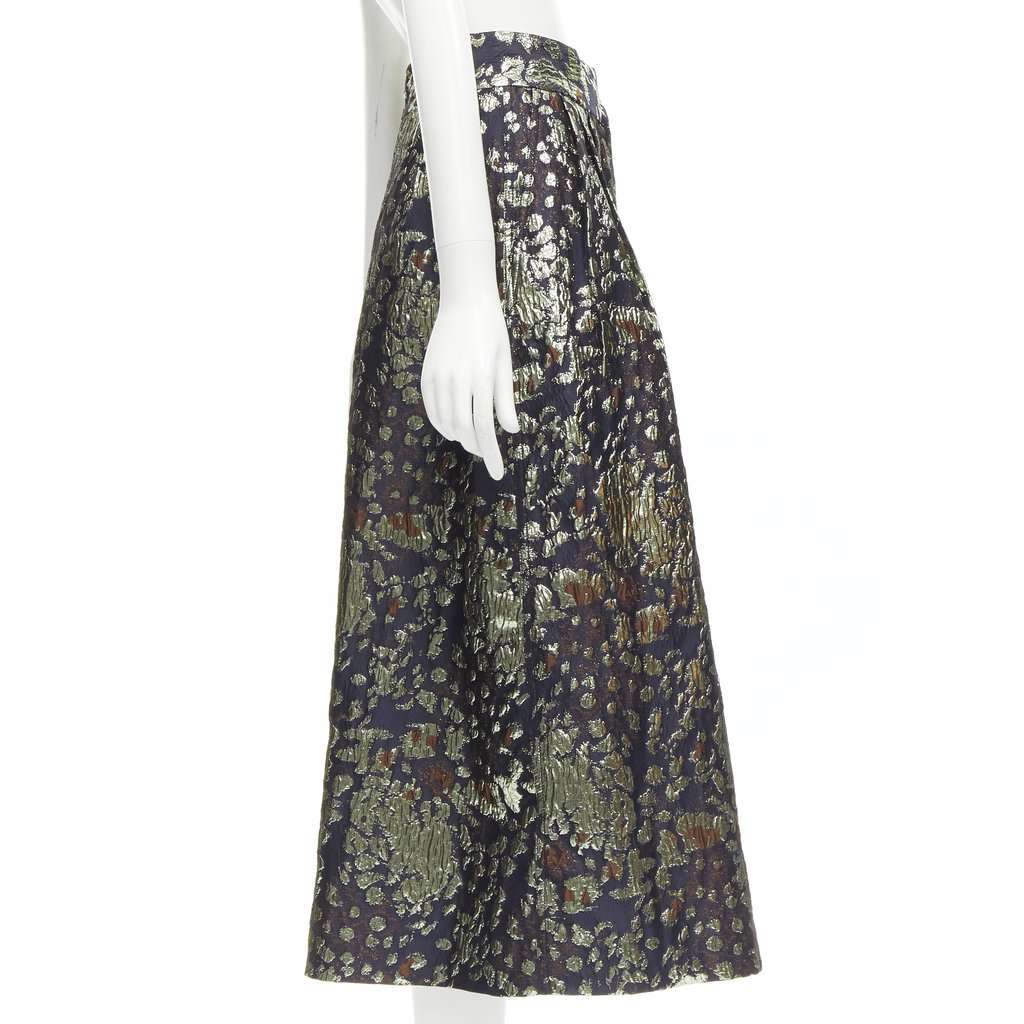 By Malene Birger Gold Brocade Culottes Gold Polyester Never worn - Model View