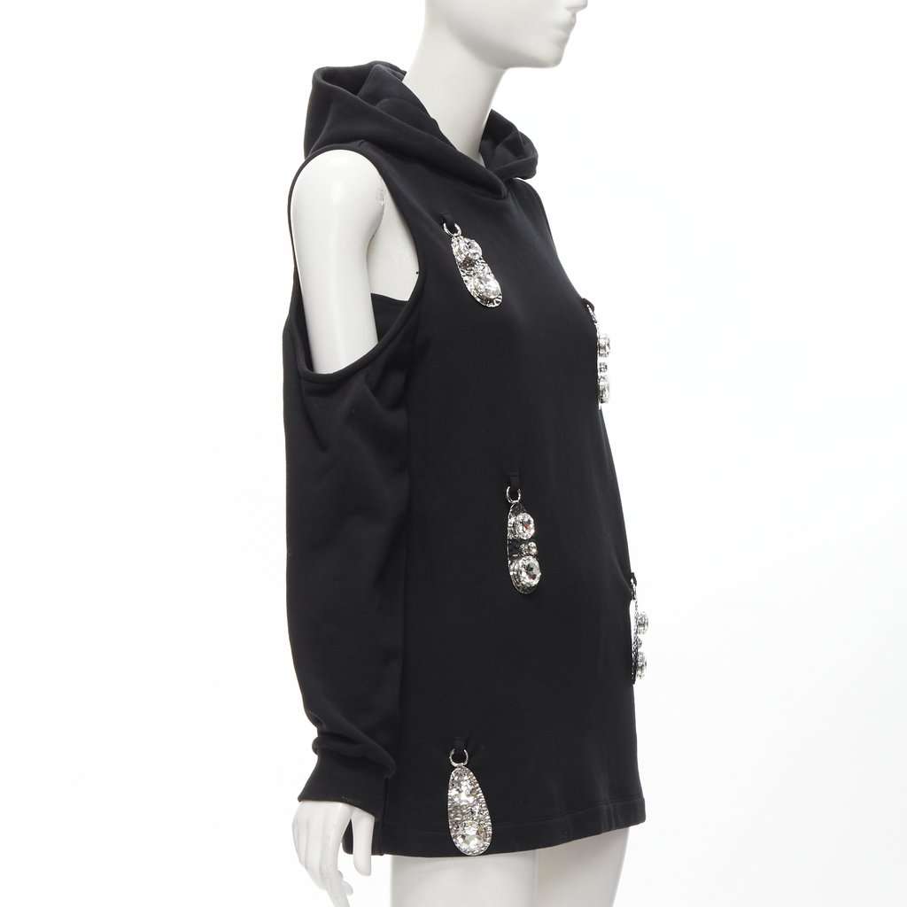 Area Pendant Cold Shoulder Black Cotton Never worn - Inside View