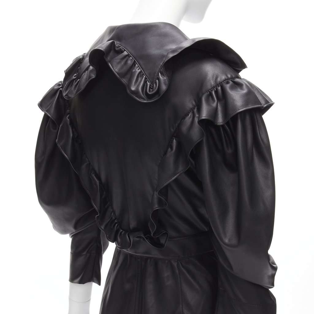 PHILOSOPHY DI ALBERTA FERRETTI Victorian Ruffle Dress Black Polyester Very good condition - Back View