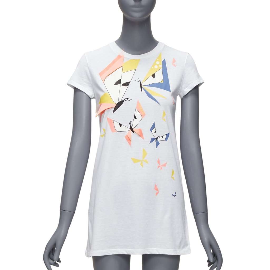 Fendi Monster Applique Shirt White Cotton Never worn - Front View