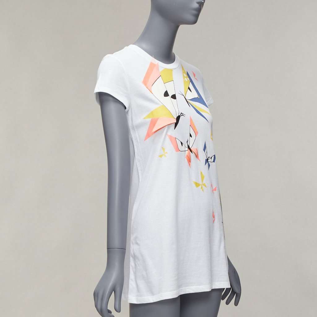 Fendi Monster Applique Shirt White Cotton Never worn - Inside View