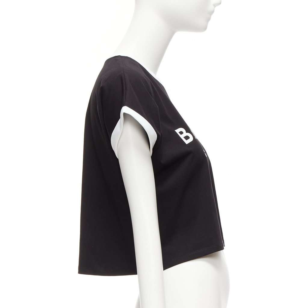 Balmain Logo Cap Shirt Black Cotton Never worn - Model View