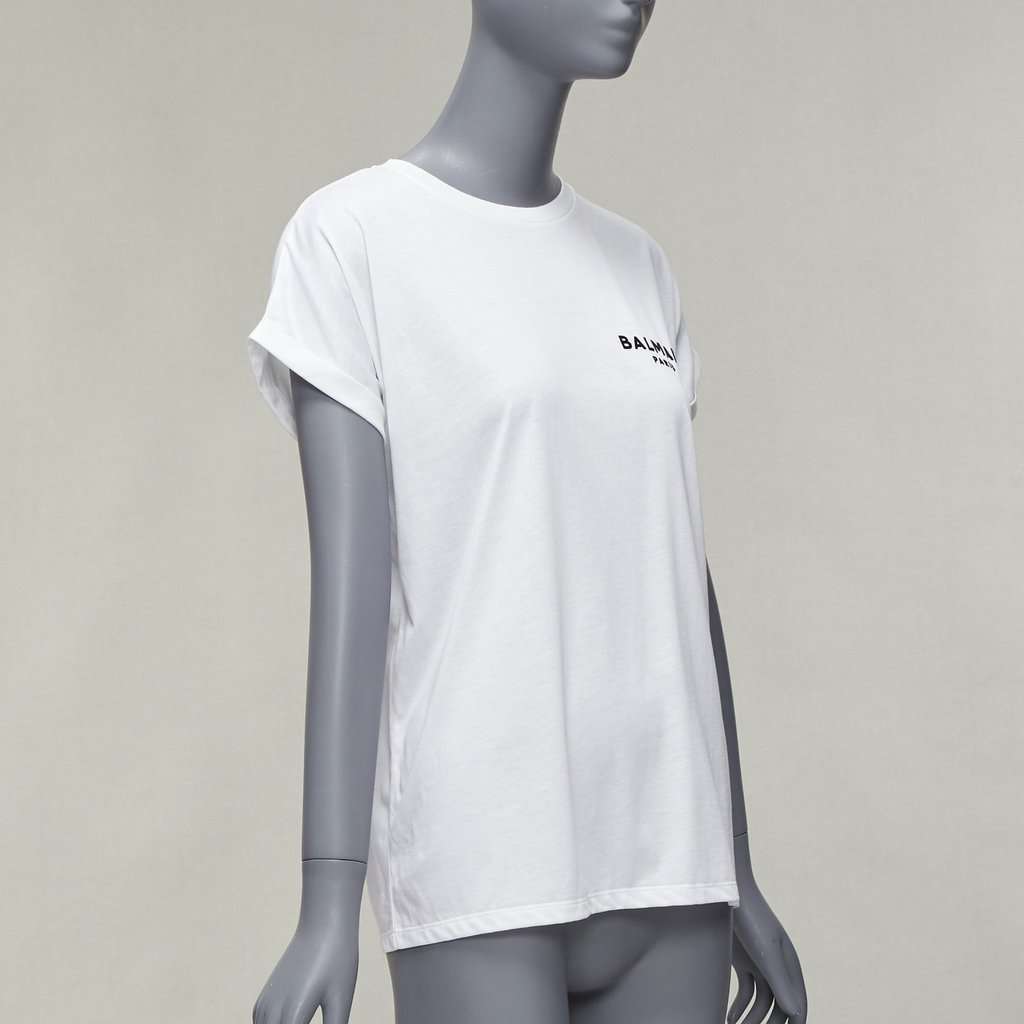 Balmain Logo Cotton Shirt White Cotton Never worn - Inside View