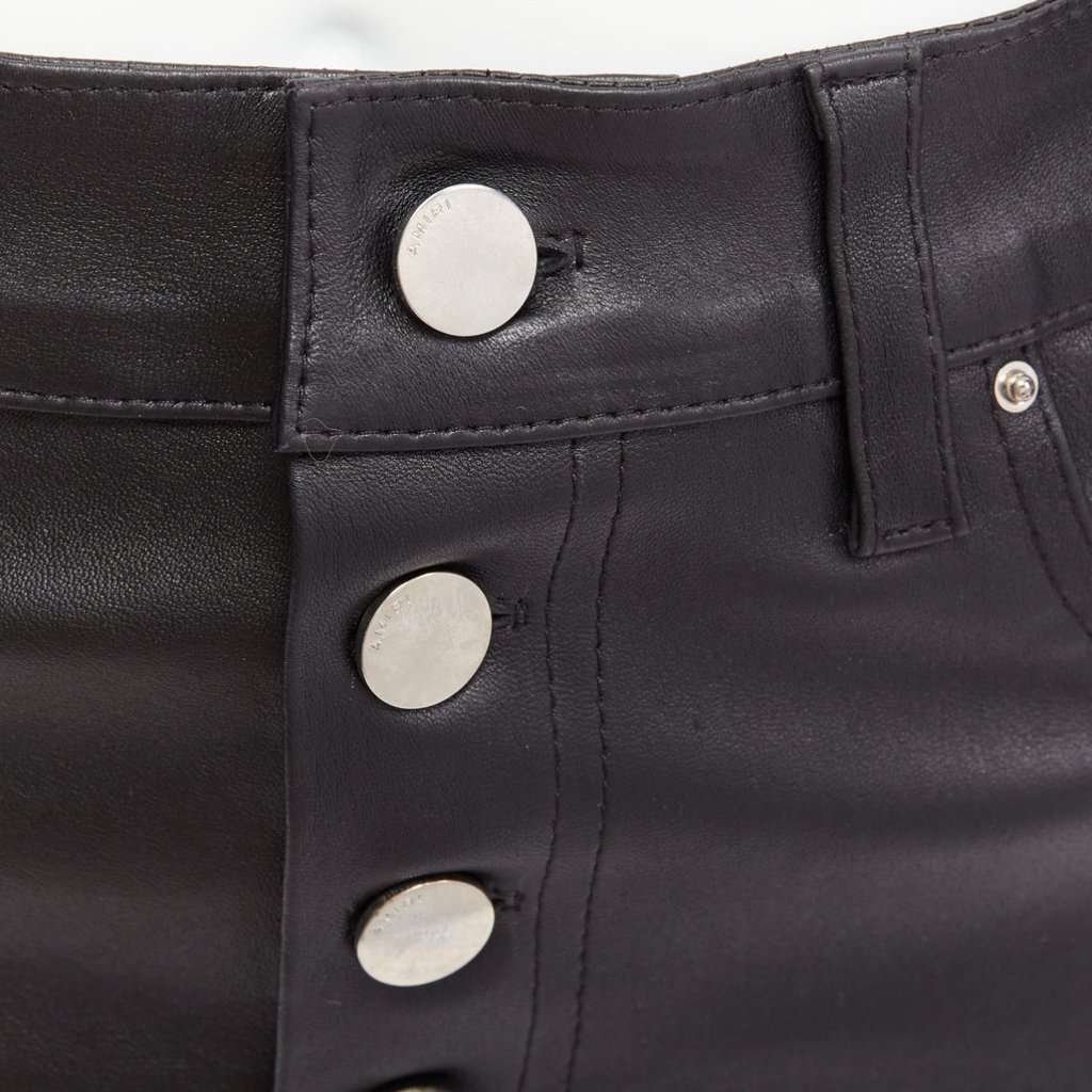 Amiri Leather Mini Skirt Black Leather Good condition - Back View