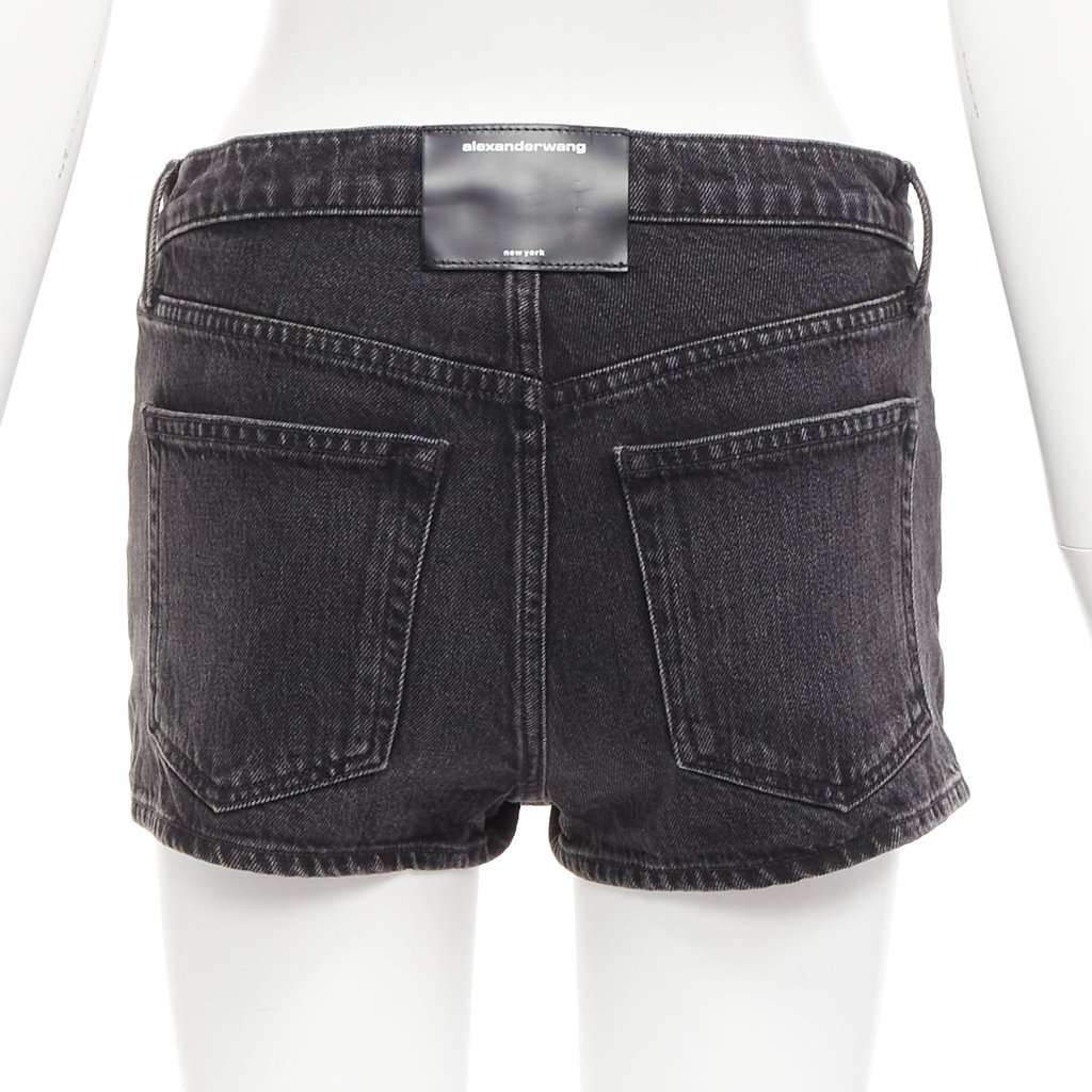 Alexander Wang Skirt Back Skorts Black Cotton Very good condition - Box View