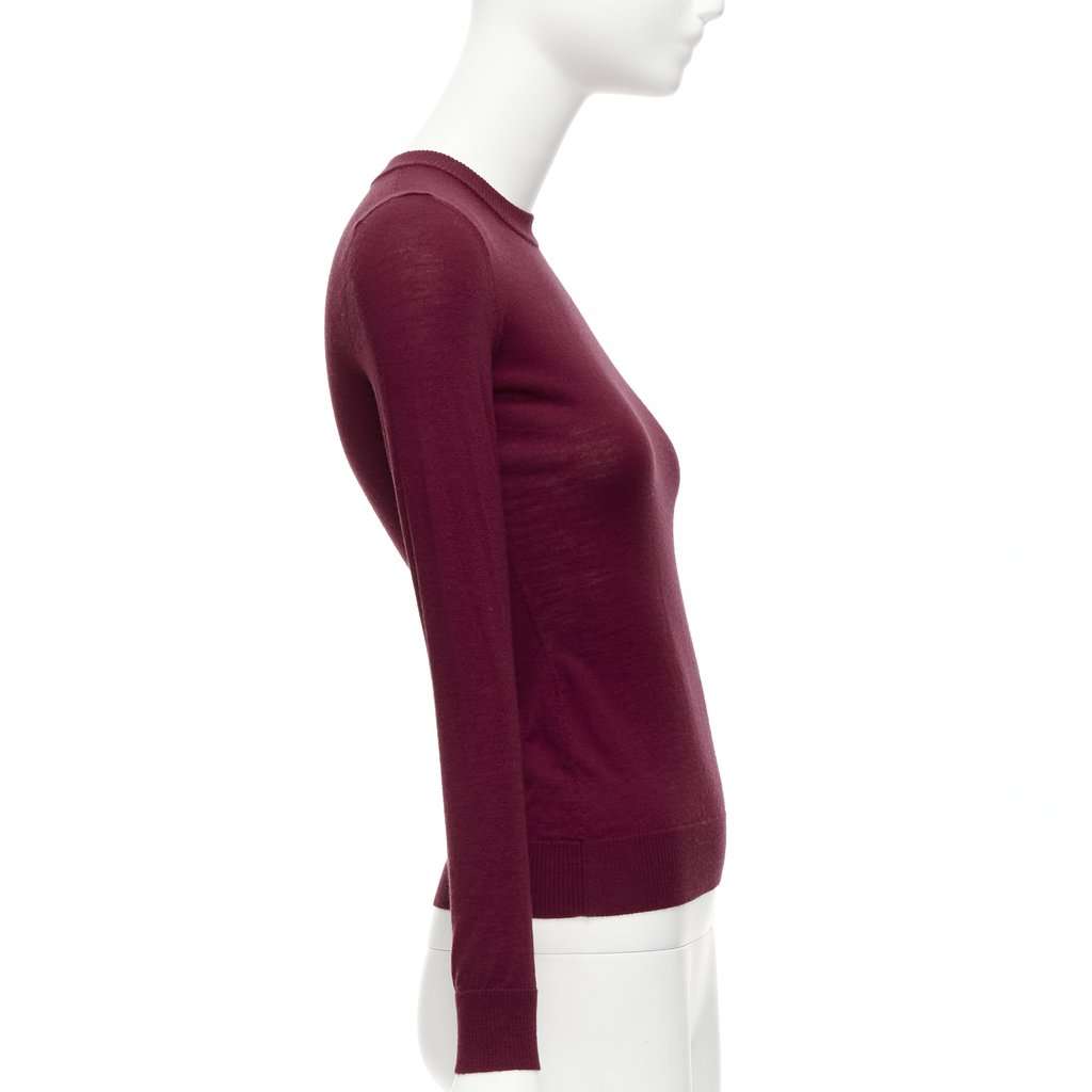 Alaïa Red Crew Sweater Red Wool Never worn - Model View