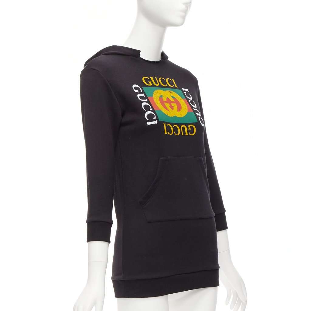 Gucci Kids Box Hoodie Yellow Cotton Never worn - Inside View